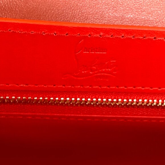 Christian Louboutin LOUBI54 Leather Crossbody Shoulder Bag Rouquine - Picture 13 of 16